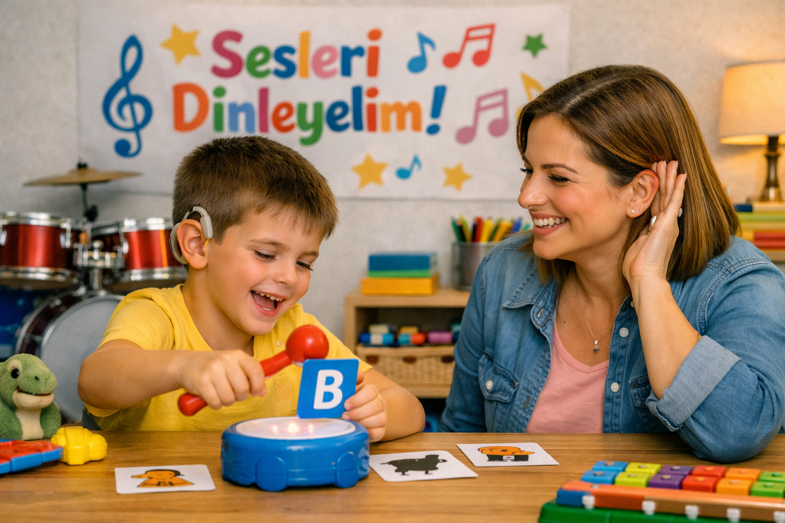 İşitme terapisi çocuk etkinliği